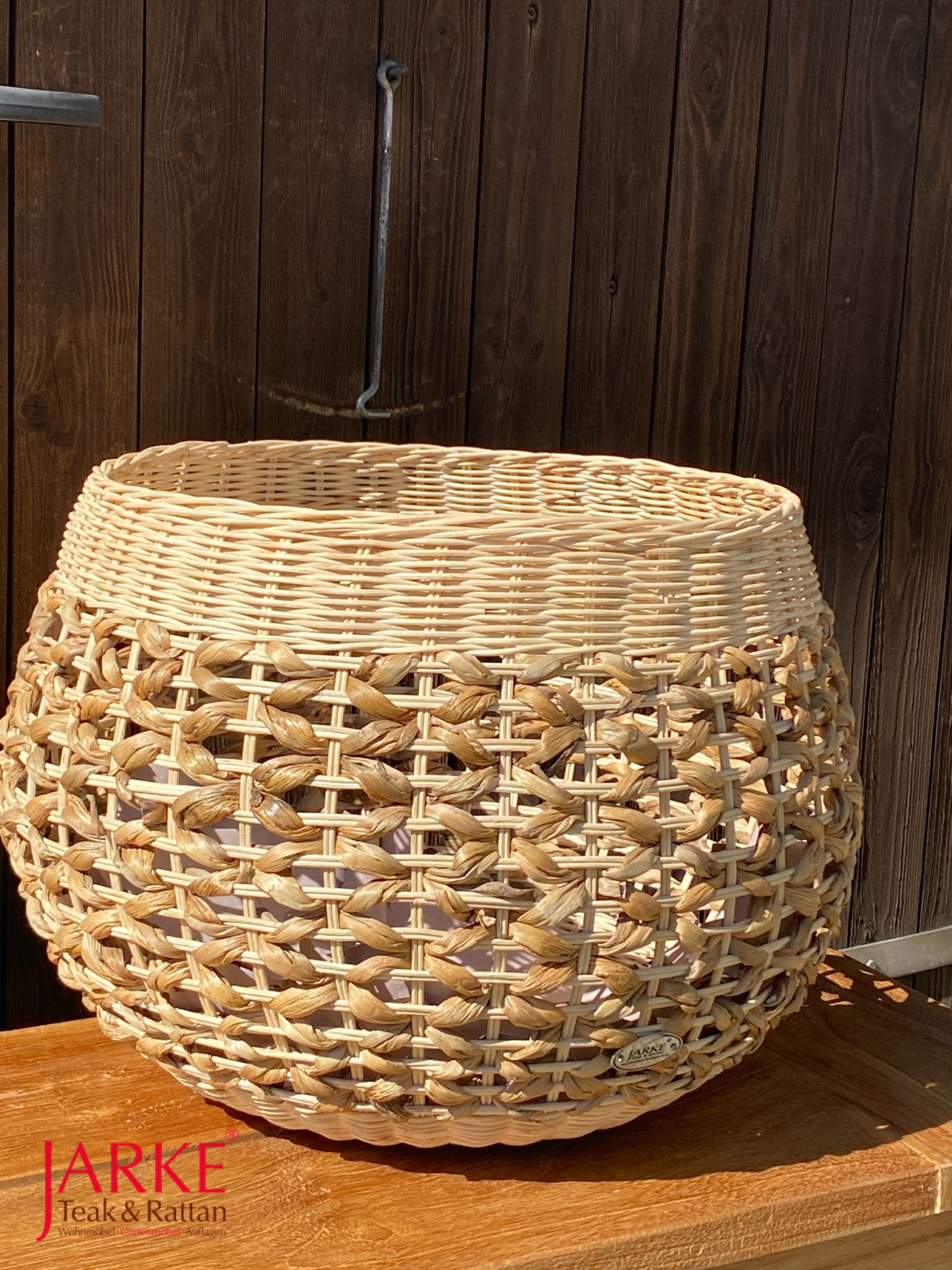 Wäschekorb/ Pflanzenkorb aus Wasserhyazinthe, 3 Größen