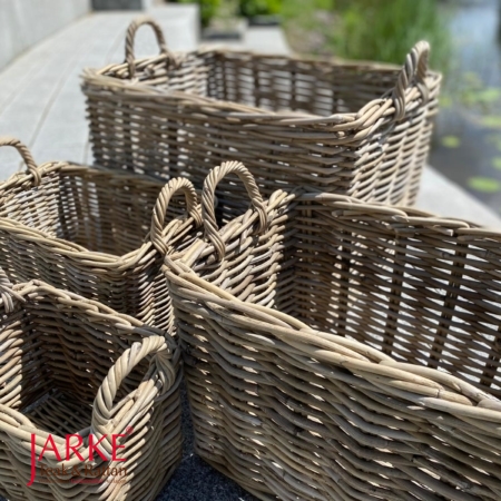 Rechteckiger Rattan Korb in 5 Größen