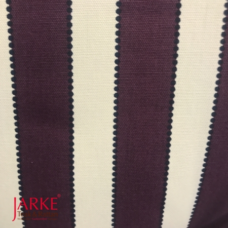 Hochlehenr Auflage mit Streifen Lila, Weiss