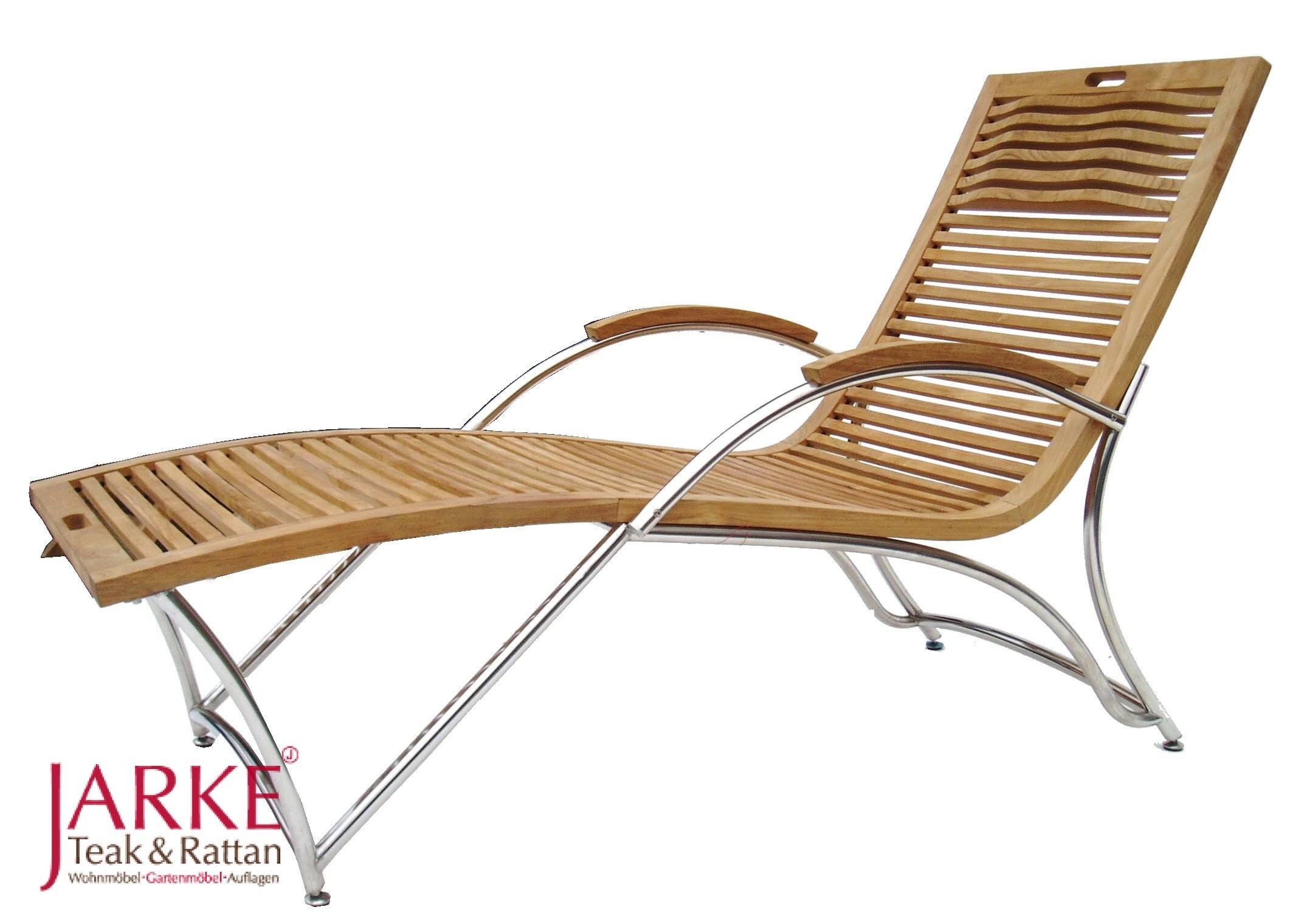 Edelstahl & Teak Liege "Guilia" Limited Edition