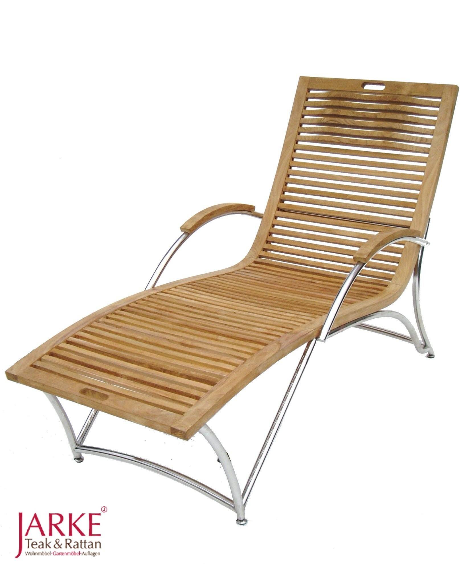 Edelstahl & Teak Liege "Guilia" Limited Edition – Bild 3