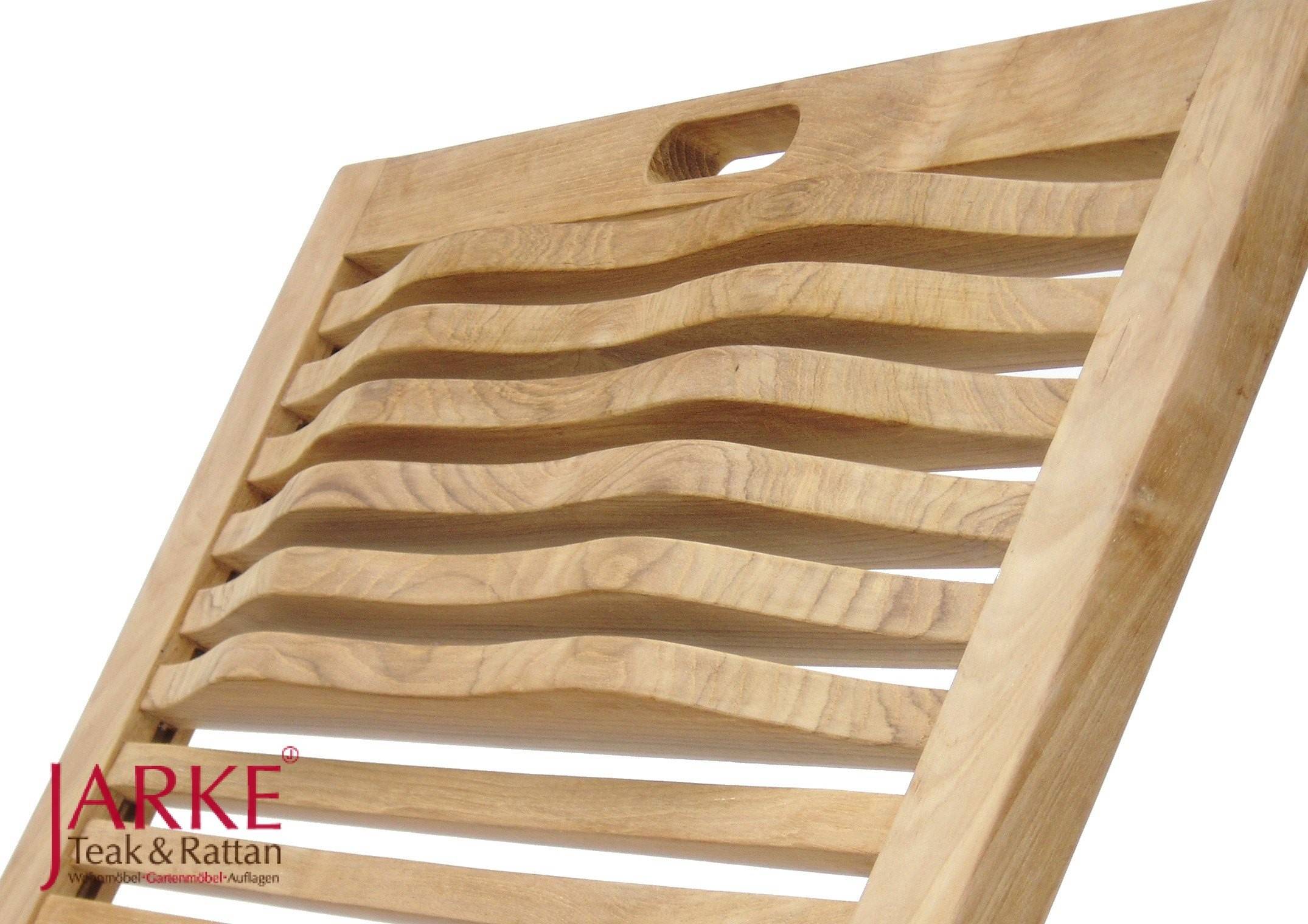 Edelstahl & Teak Liege "Guilia" Limited Edition – Bild 4