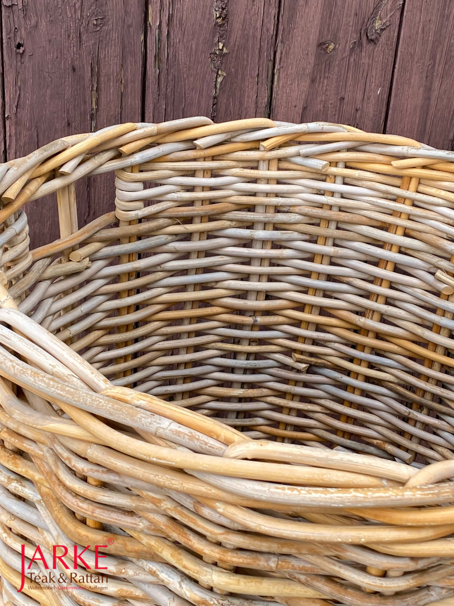 Rattan Korb XL, Höhe 120 cm, rund + eckig