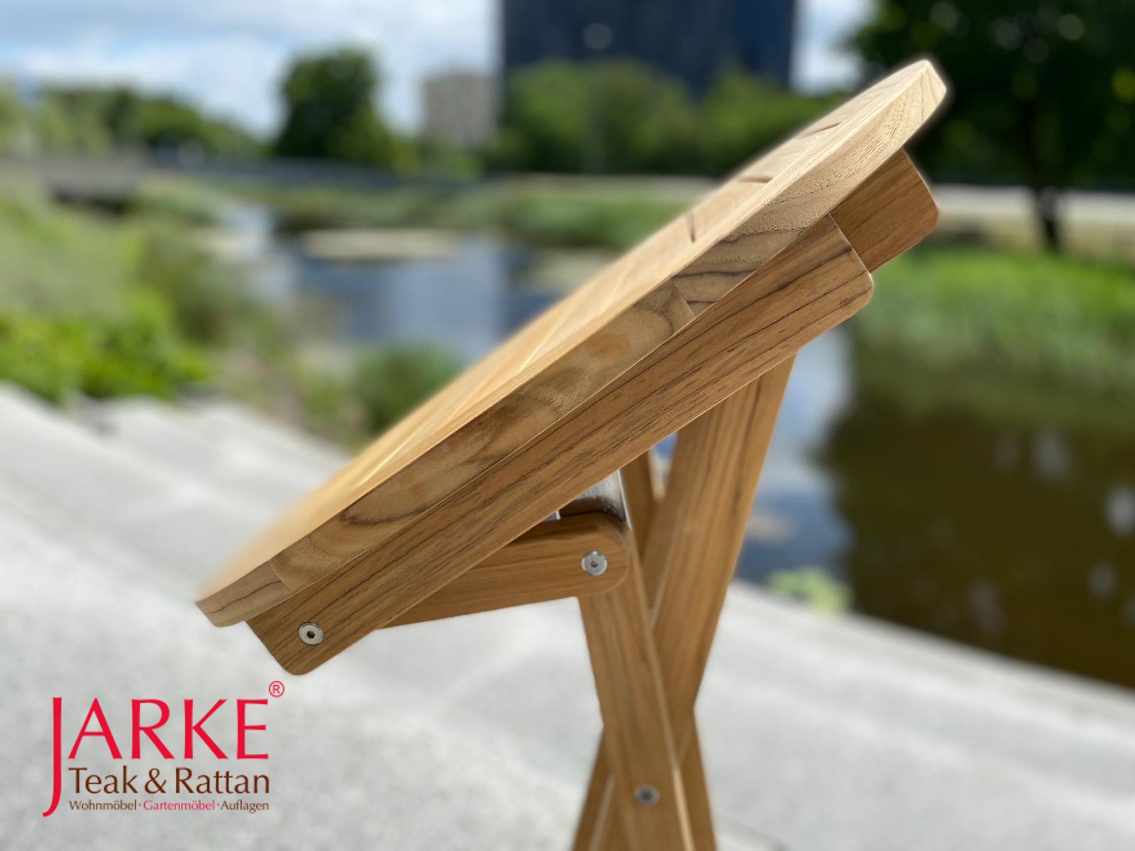 Teak Klapptisch rund 60 cm