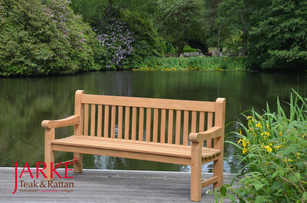 Englische Parkbank/ Teakbank "Sussex", extra massiv