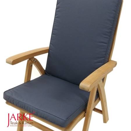 Hochlehner Auflage mit Keder, Grau/Convoy