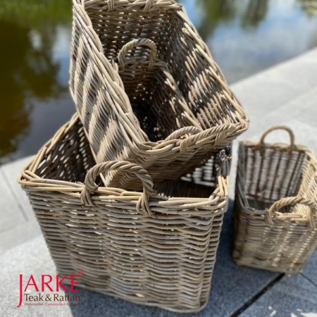 Rechteckiger Rattan Korb in 5 Größen
