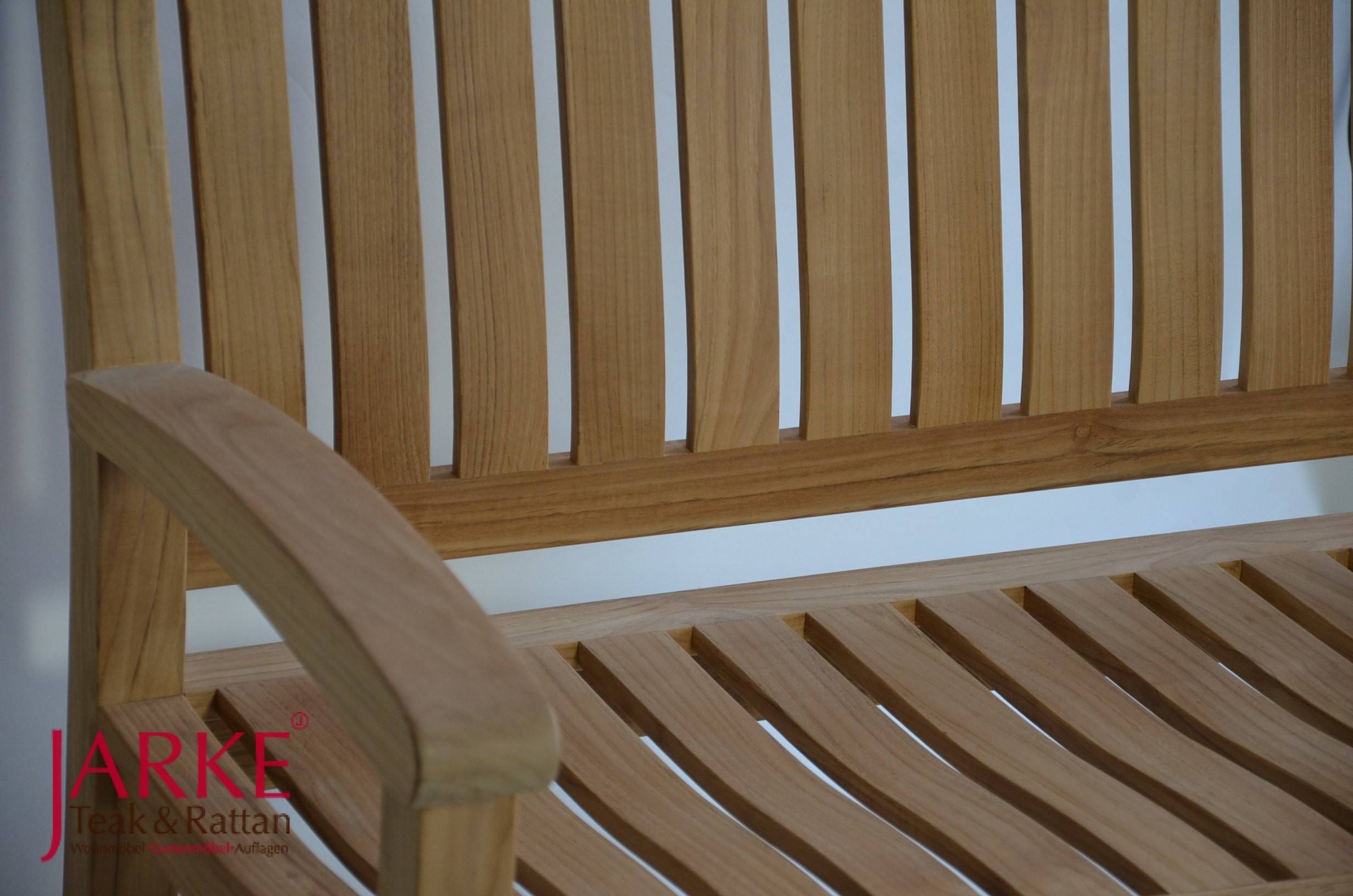 Massiv Teak Bank ergonomisch