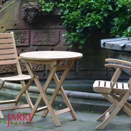 Teak Klappstuhl Louis mit und ohne Armlehne