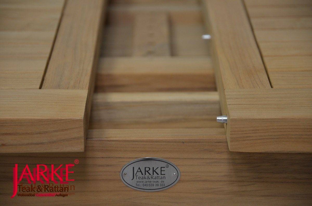 Teak Ausziehtisch eckig