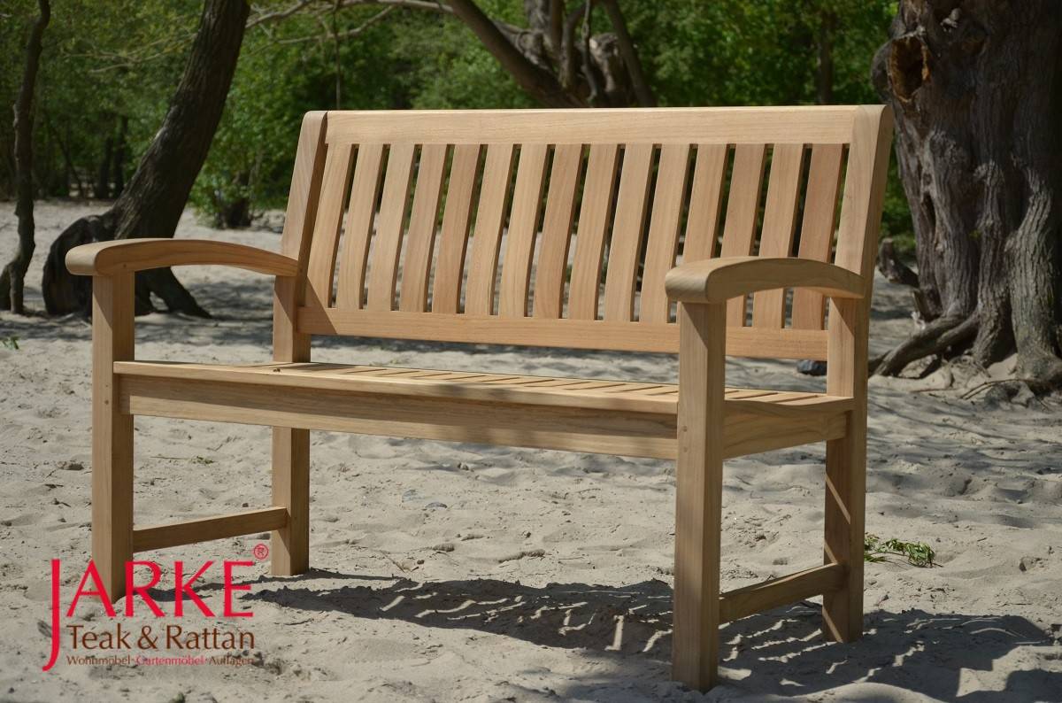 Teak Bank ergonomisch in 3 Größen