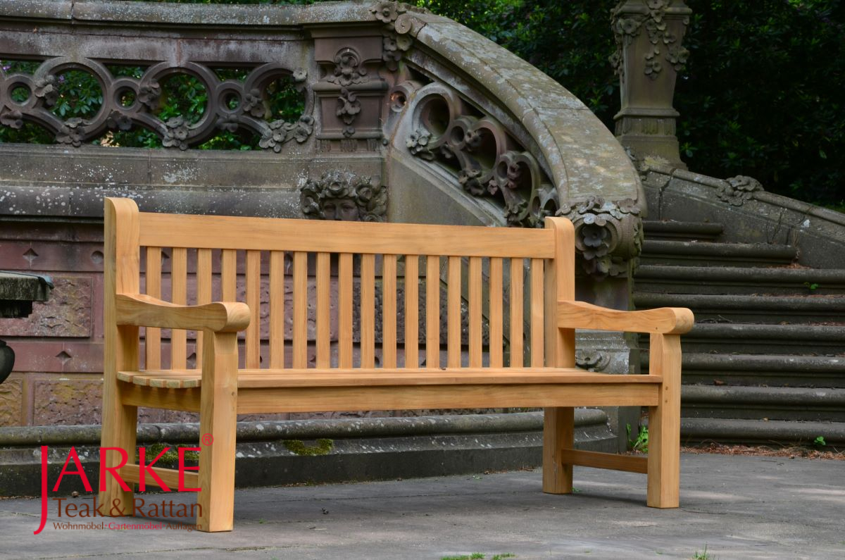 Englische Parkbank/ Teakbank "Sussex", extra massiv
