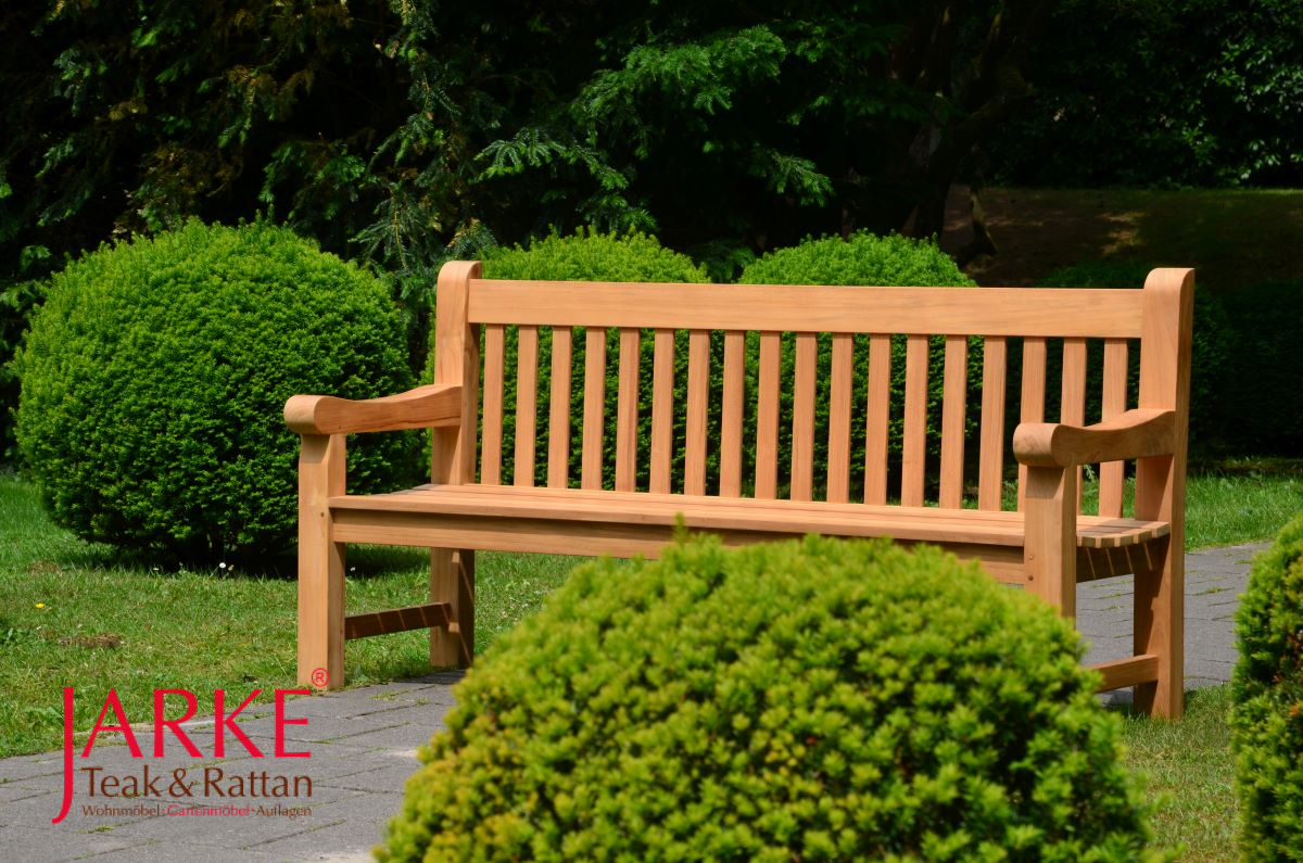 Englische Parkbank/ Teakbank "Sussex", extra massiv