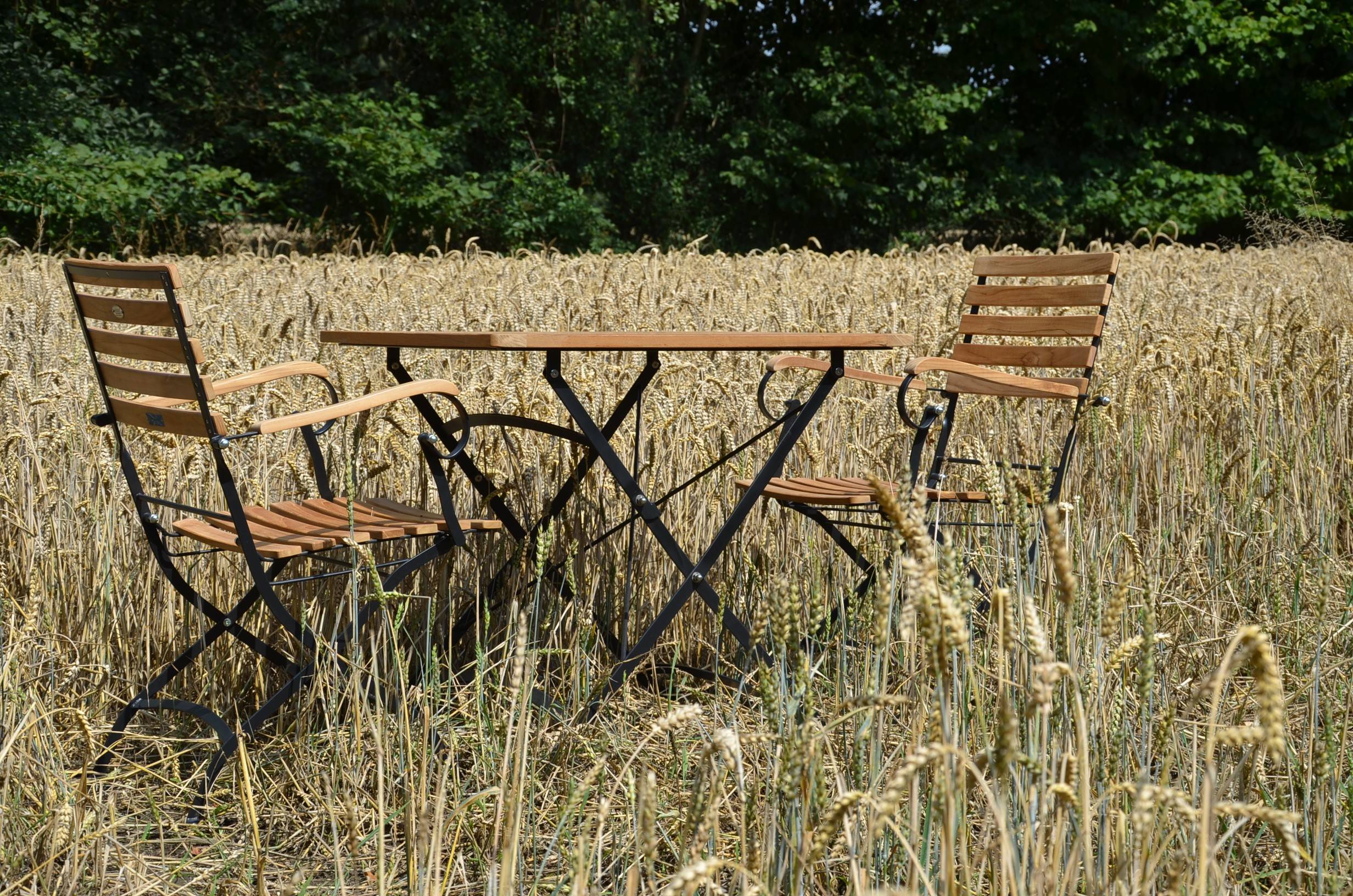 Teak + Eisen Bistrotisch