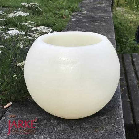 Windlicht rund Wachs