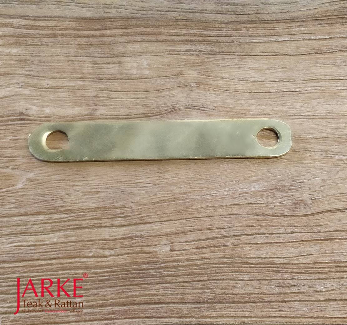 Hochlehnerstrebe, Verbindung von Sitzfläche & Stuhlbein, Messing