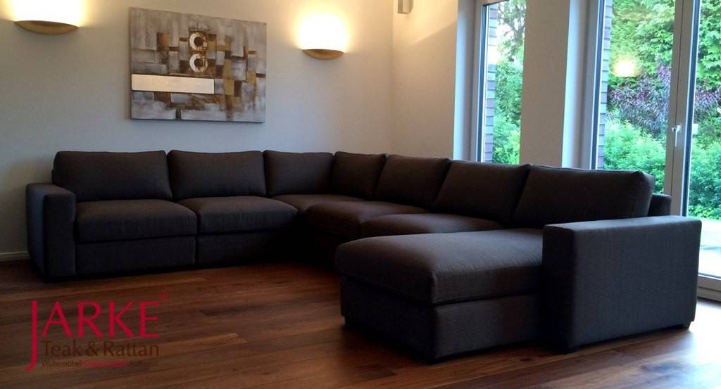 Sofa Eckgarnitur braun