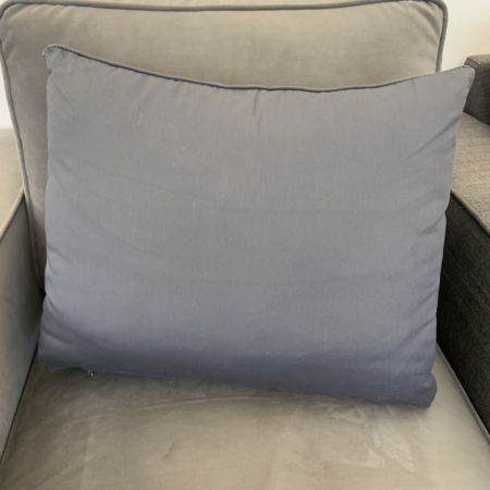 Lendenkissen in der Sondergröße 50 x 40 cm, Farbe: Mole Grey