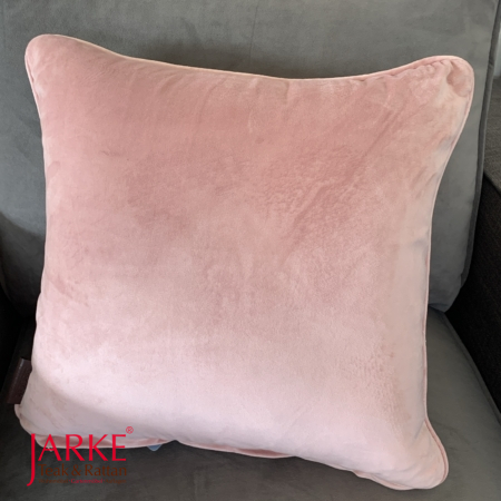 Zierkissen "Art Deco" Rückseite aus Samt, matt rosé