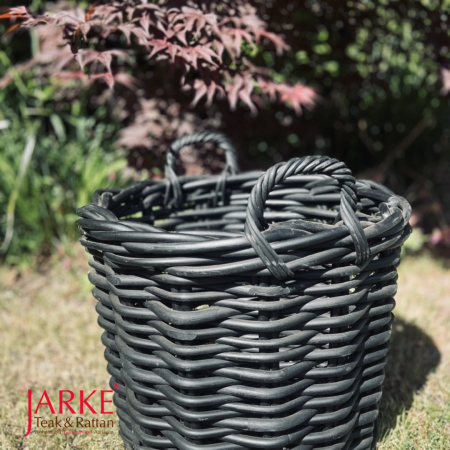 Kubu Korb, matt schwarz, 2 Größen