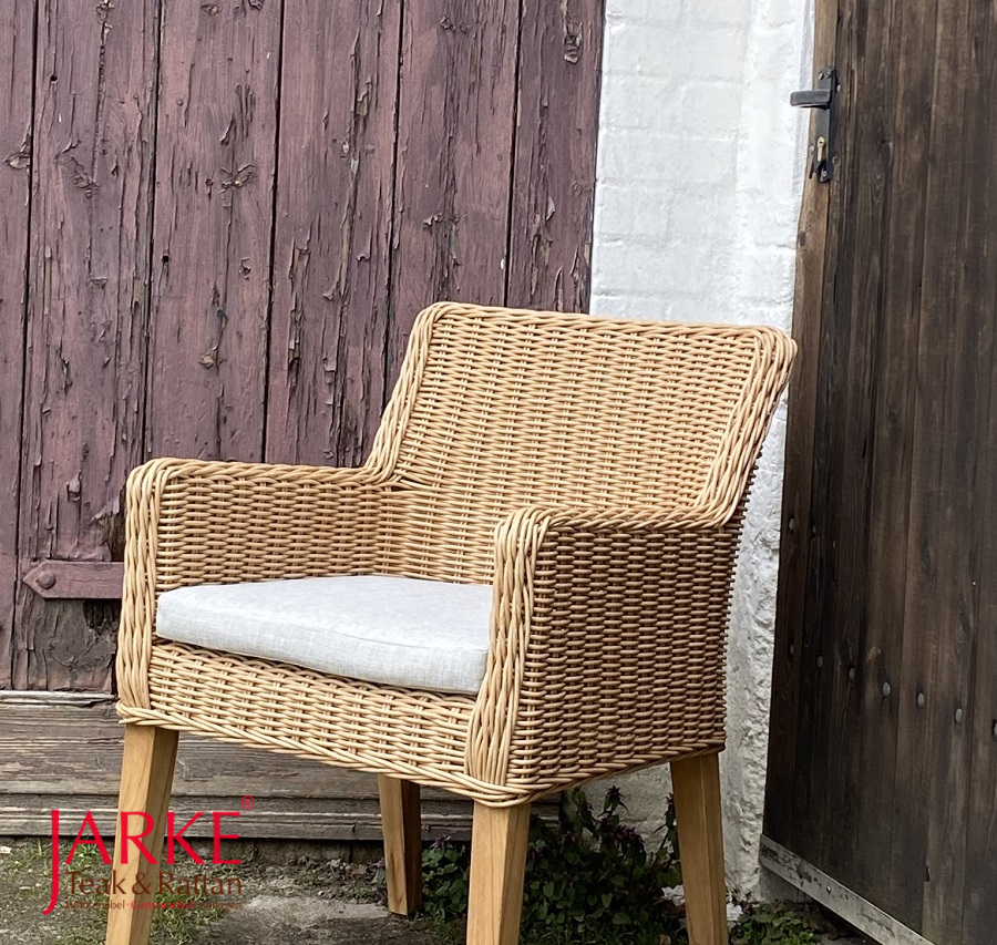 Outdoor Sessel "Palma" mit Teakbeinen