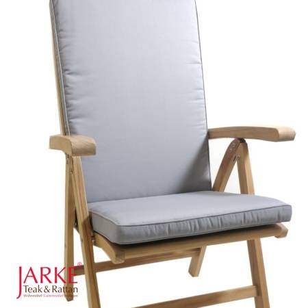 Hochlehner Auflage mi Keder Hellgrau/ Light Grey