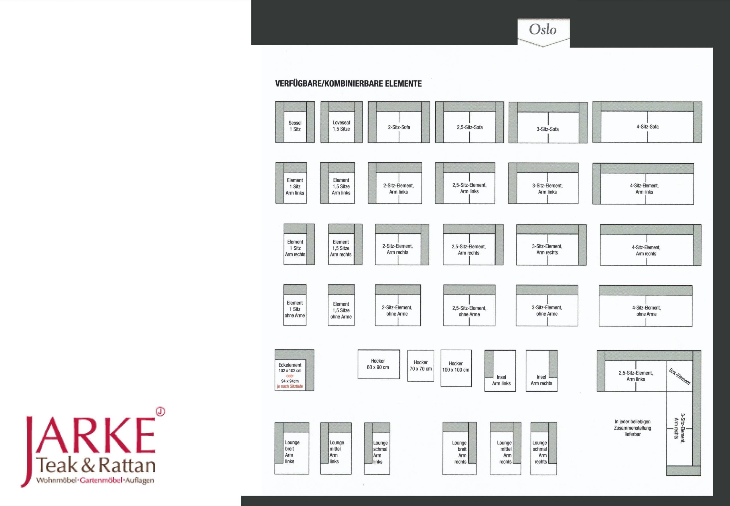 Sofa-Serie "Oslo" div. Farben – Bild 7