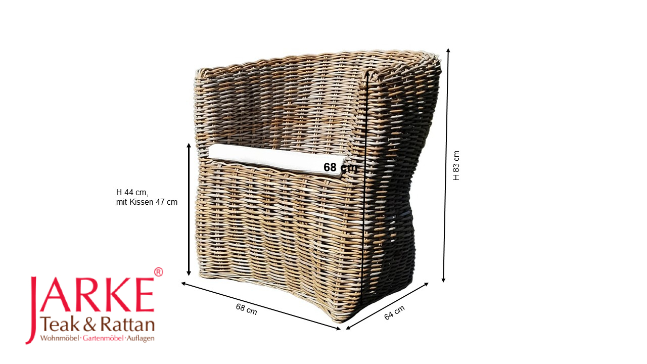 Rattan Sessel Lyon Maße