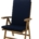 Hochlehner Auflage Blau/ Sailor Blue