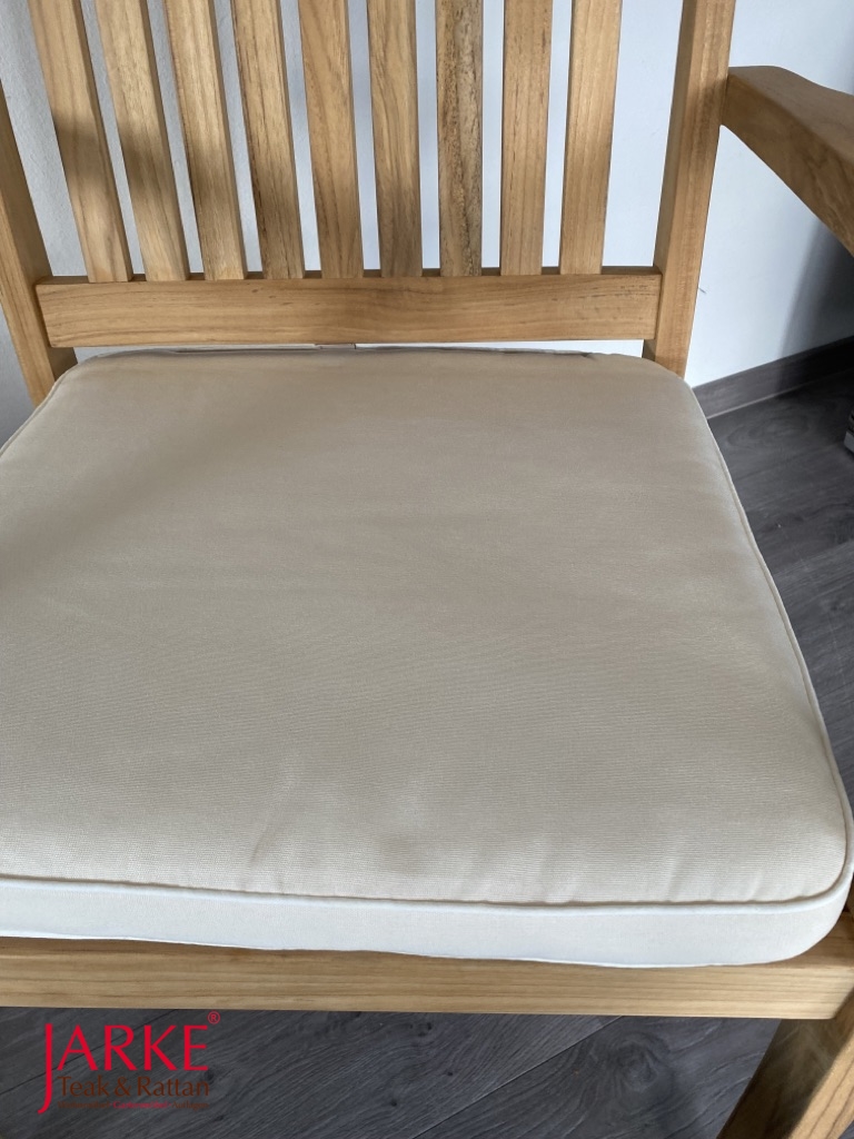 Sitzkissen 50 x 50 cm in der Farbe Natur/ Ecru