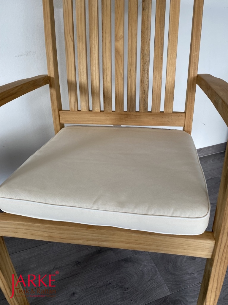 Sitzkissen 50 x 50 cm in der Farbe Natur/ Ecru