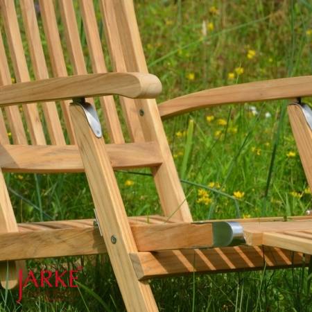 Teak Deckchair "Elbe" mit abnehmbaren Fußteil